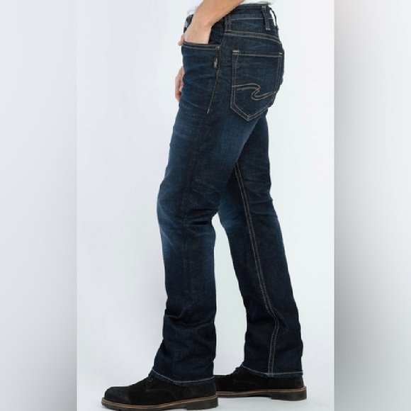 SILVER - Grayson (straight leg jeans) Size 36x32 - Picture 2 of 8